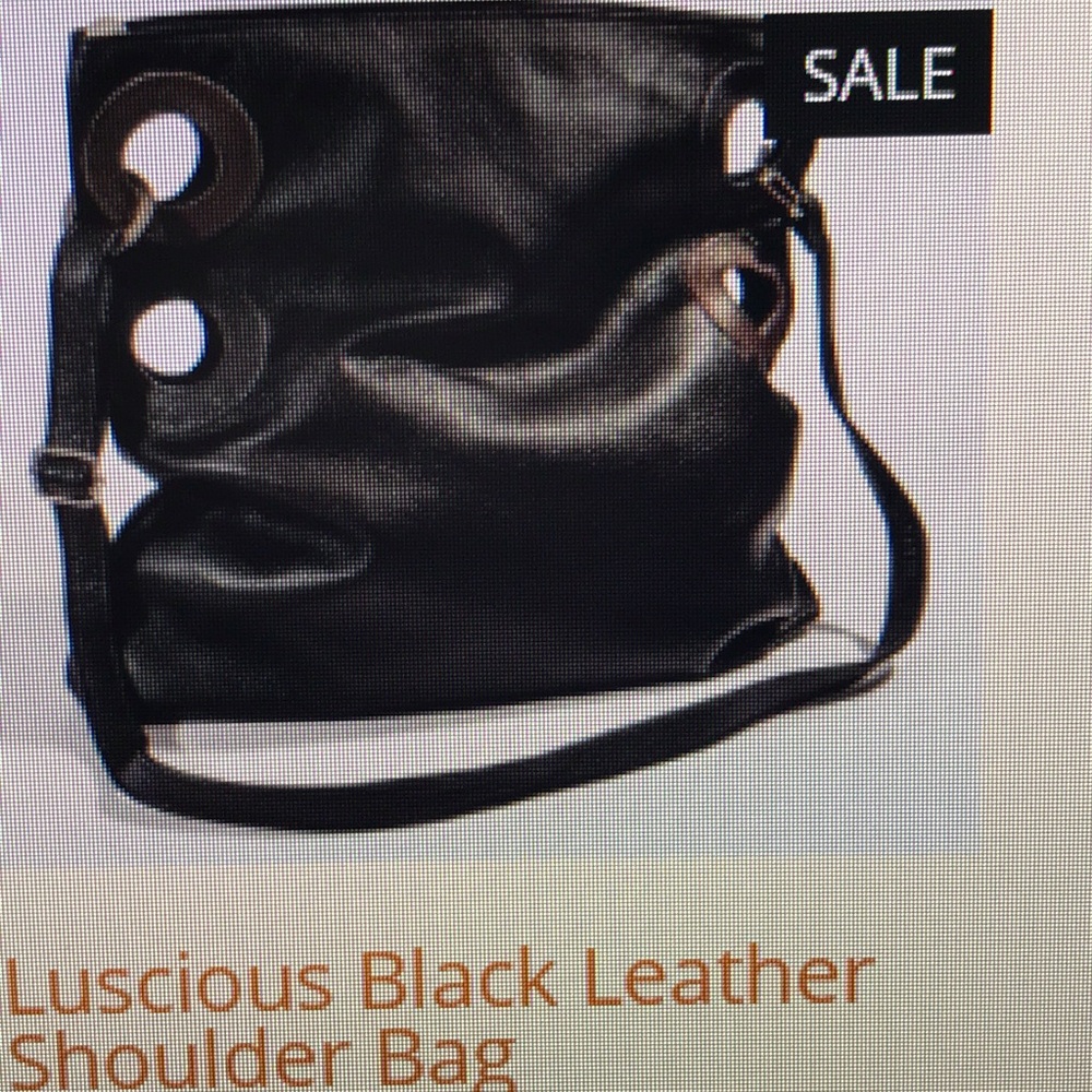 New! Leather shoulder bag from Rome.